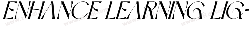 ENHANCE LEARNING LIG字体转换 ENHANCE LEARNING LIG字体转换